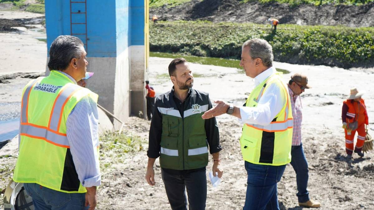 Puebla acelera trabajos contra inundaciones: ya fueron intervenidos 17 de 21 puntos críticos, informa Pepe Chedraui