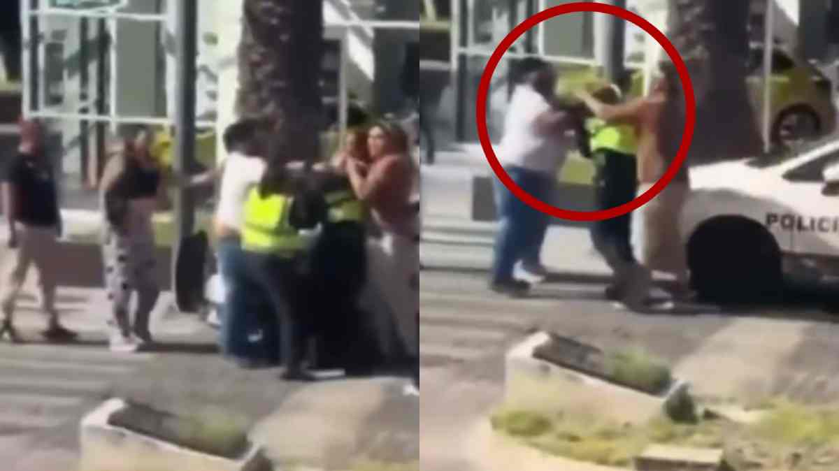 VIDEO: Familia golpea a policías de Tránsito en Avenida Juárez; a un agente le habrían quitado su arma de cargo