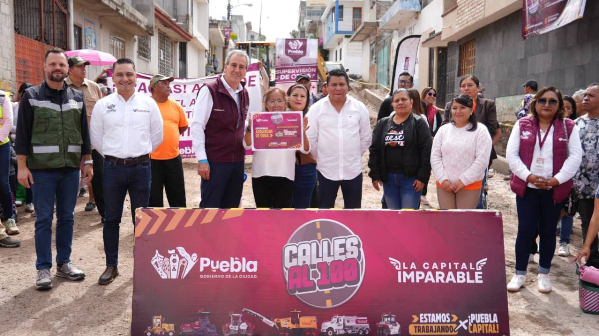 Pepe Chedraui supervisa nueva pavimentación en Santo Tomás Chautla; obra beneficiará a casi 3 mil habitantes