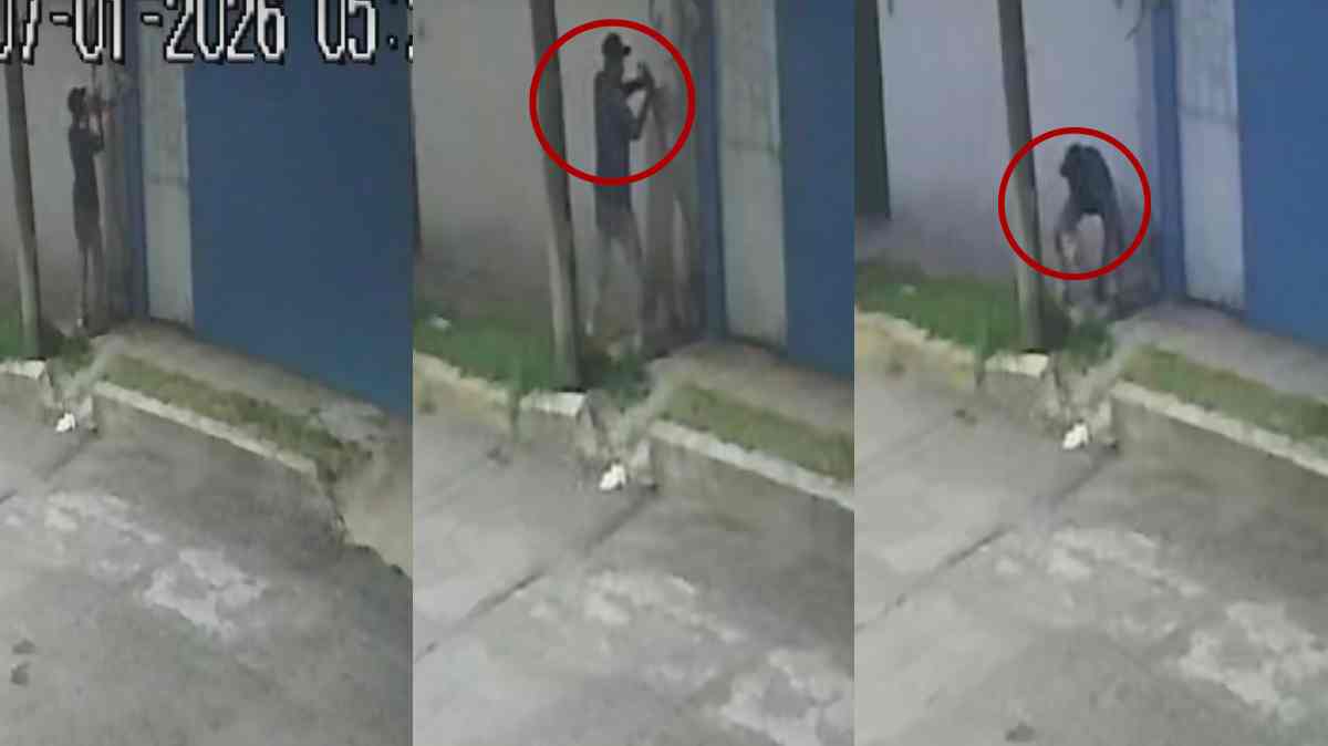 Cámaras captan intento de robo de un medidor de gas en Héroes de Puebla; vecinos acusan falta de respuesta policial