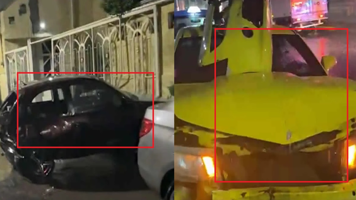 Conductor ebrio destroza su Camaro en Cuautlancingo y huye a pie dejando su auto abandonado