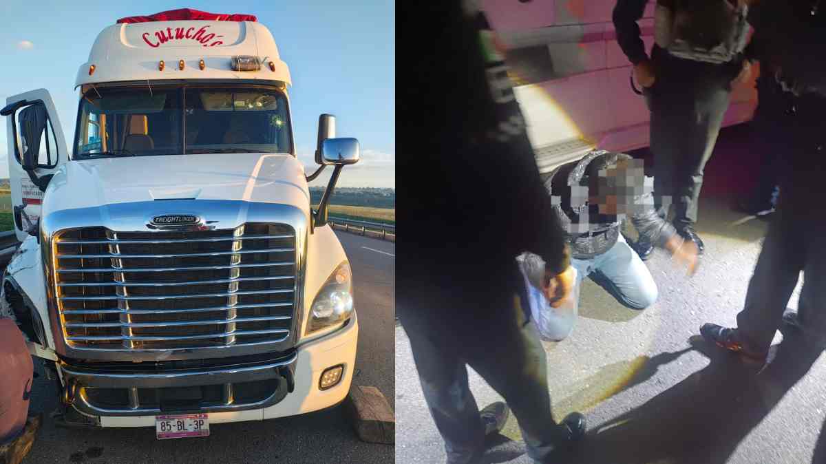 Robo de tráiler desata persecución de Tlaxcala a Puebla; detienen a un presunto responsable