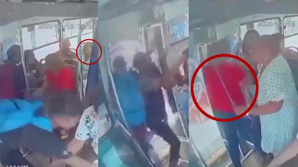 ¡A bastonazos! Adulta mayor enfrenta a presuntos ladrones y los hace bajar de la Ruta 30 en Puebla