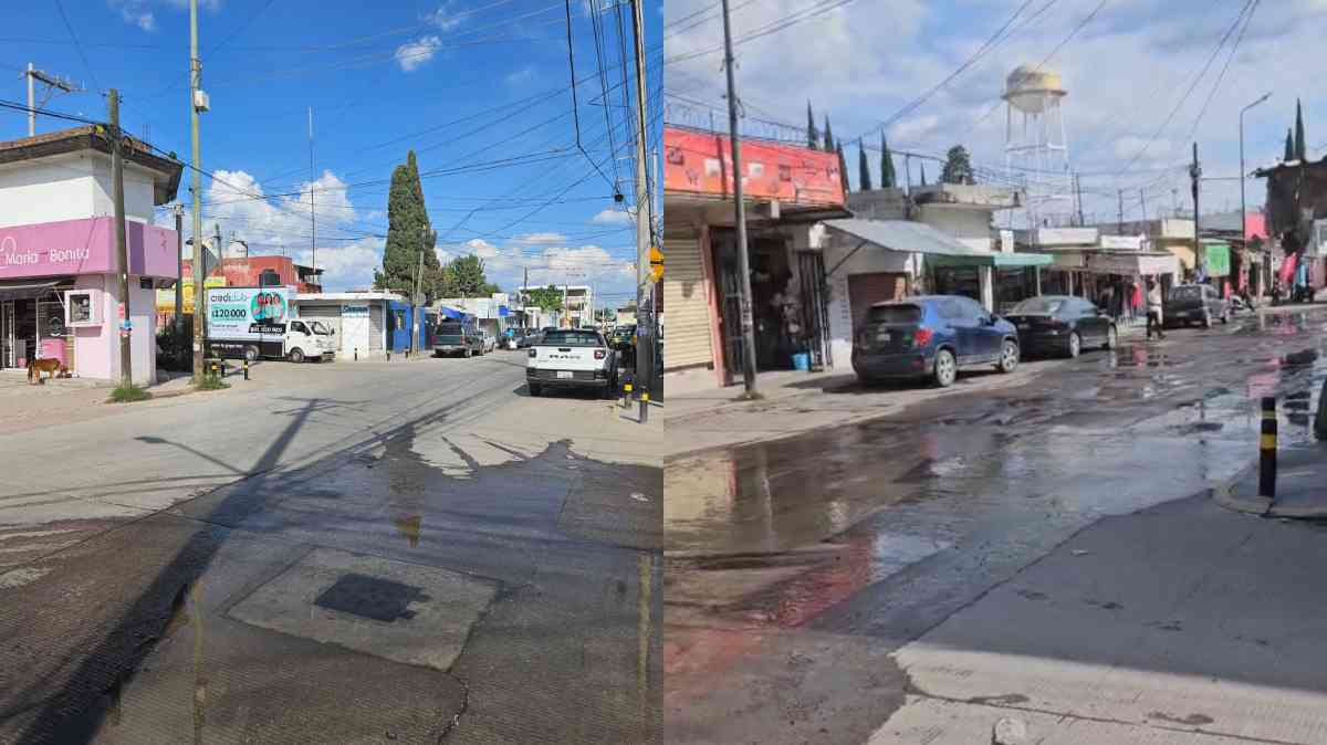 Vecinos de Antigua Hacienda llevan tres días sin agua mientras una fuga provoca desperdicio en San Ramón