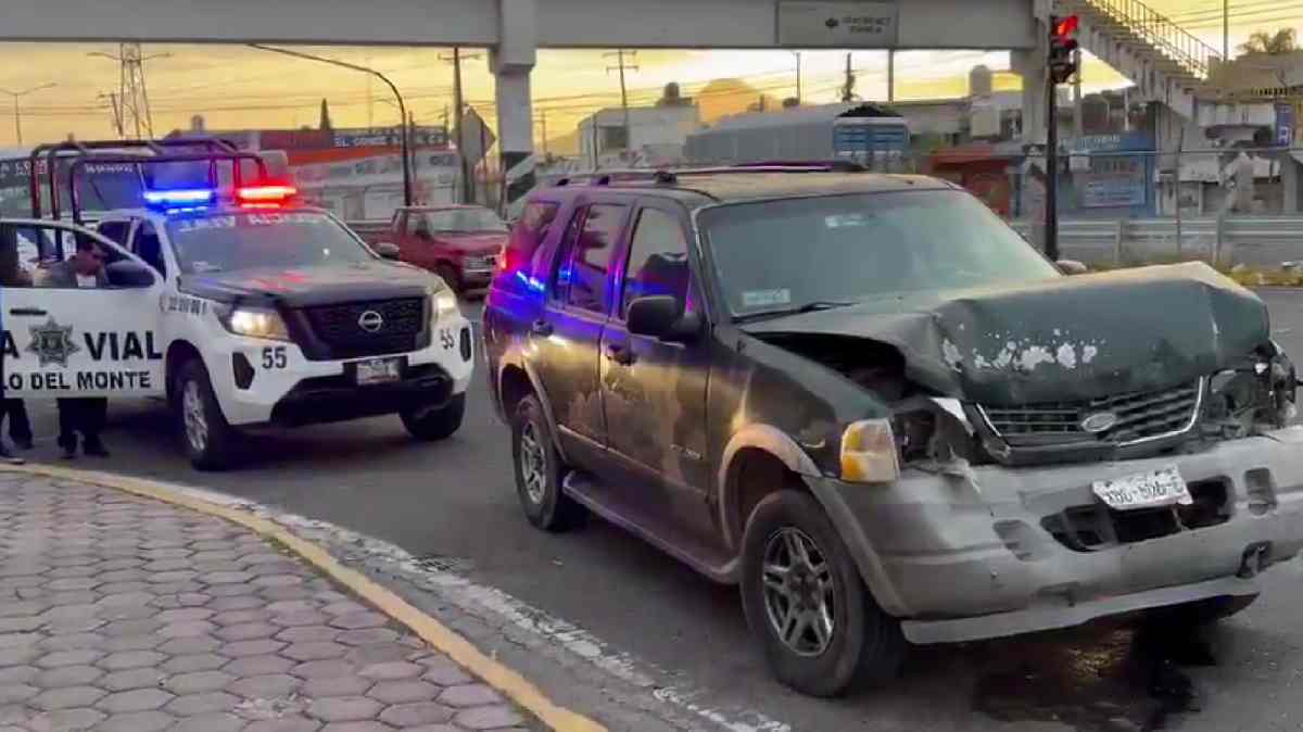 Choque entre camioneta y Ruta 14 provoca caos vial en la Vía Corta a Santa Ana
