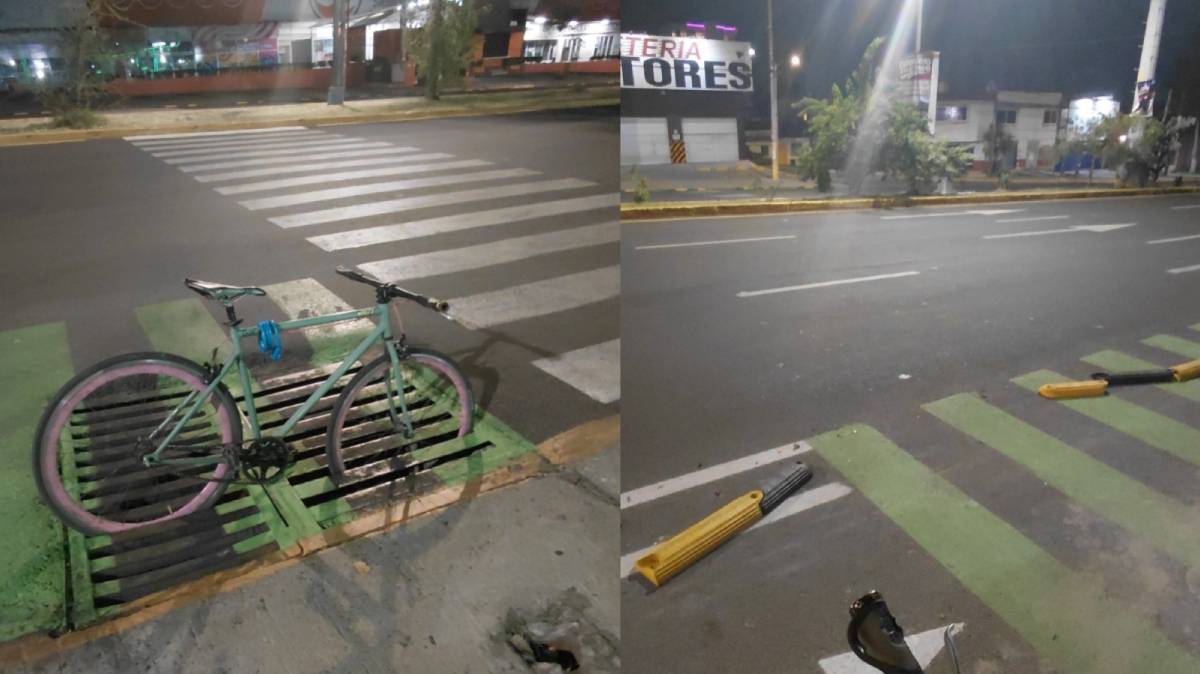 Ciclista alerta por riesgos en la nueva ciclovía de Prolongación Reforma en Puebla