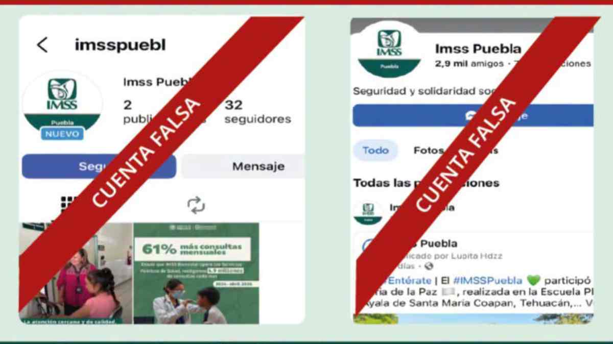 IMSS Puebla alerta por cuentas falsas que utilizan su nombre e imagen en redes sociales