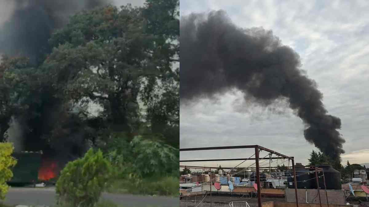 Incendio en barranca de Bosques de San Sebastián provoca enorme columna de humo
