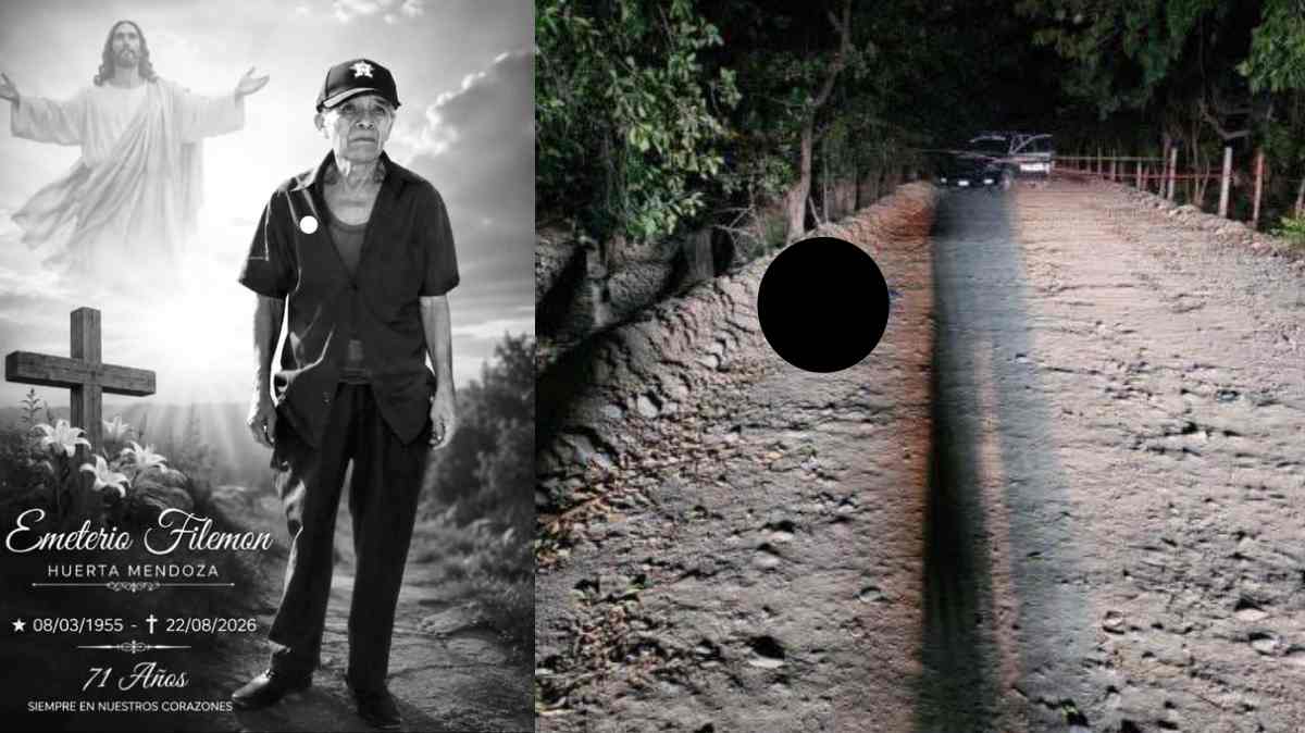 Hallan asesinado a campesino de 71 años en un camino de terracería en San José Miahuatlán
