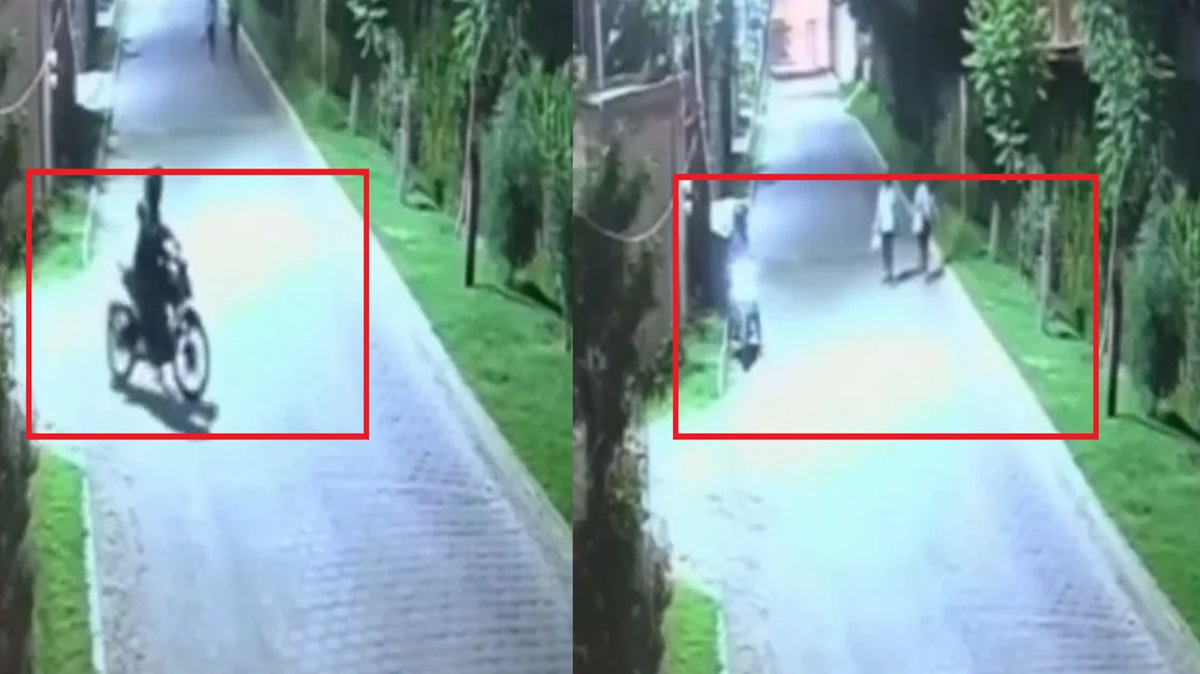 Acecha en dos ruedas: cámaras capturan a motociclista asaltando a jóvenes en Lomas de San Juan, Cuautlancingo