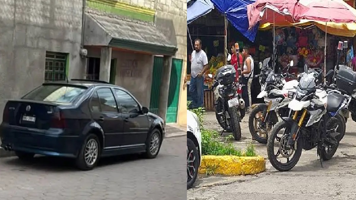 Mercado Morelos: Le roban su auto a una familia y nadie vio nada.
