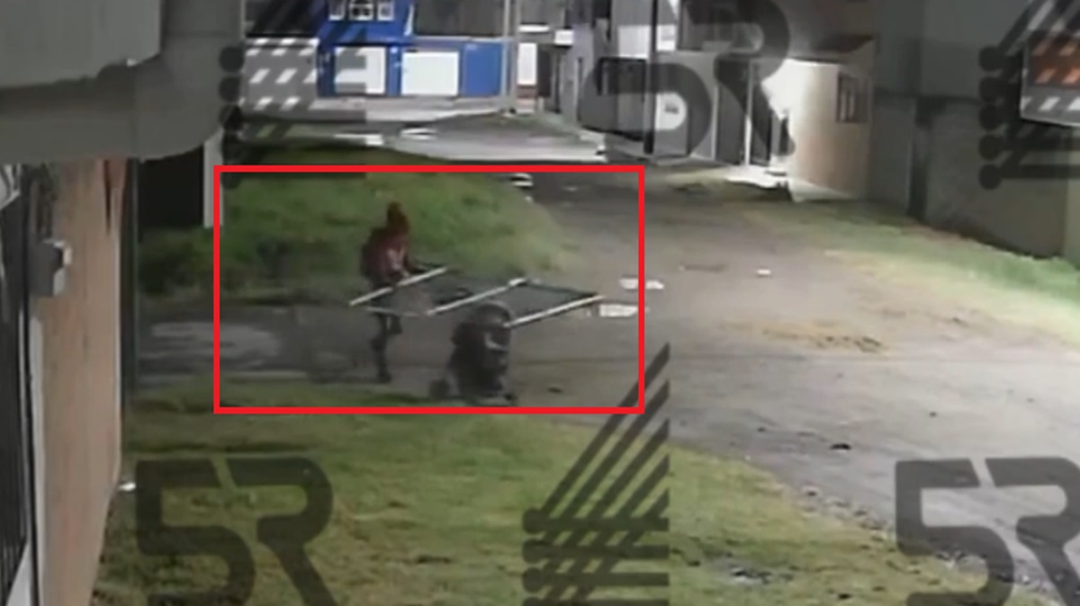 Insólito: Ladrón se lleva un portón de casa usando una carriola en Loma Encantada