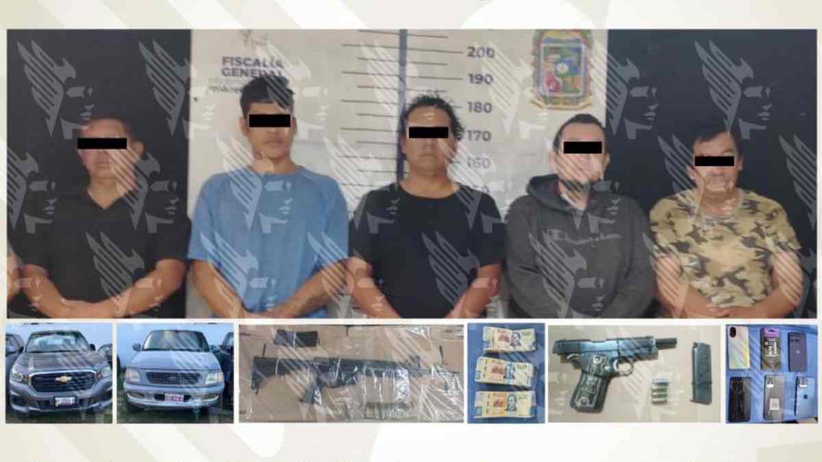 Rescatan a mujer secuestrada en Atlixco y detienen a cinco presuntos integrantes de una banda
