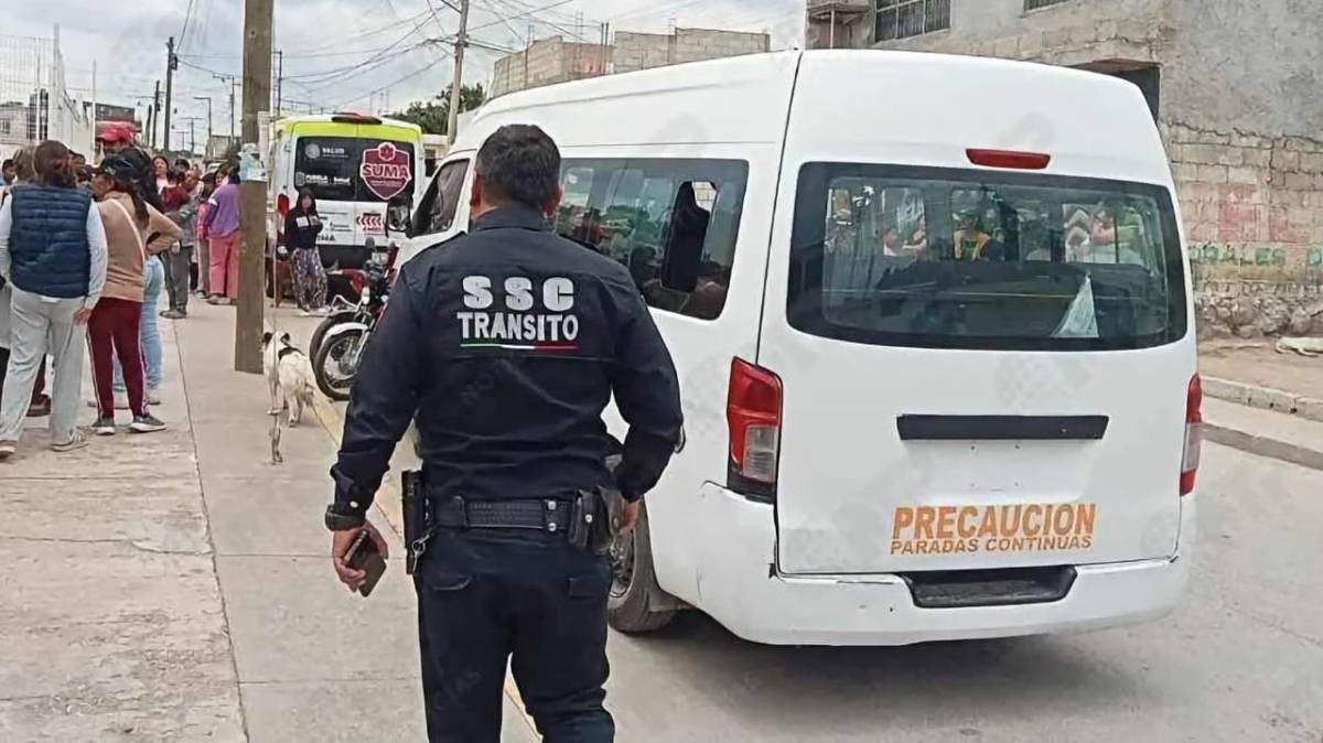 Menor muere atropellado por una combi en Amozoc; detienen al conductor