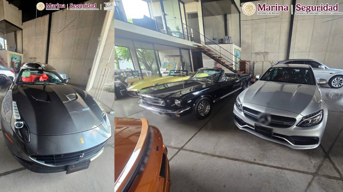 Decomisan 39 autos de lujo en Puebla durante operativo contra célula vinculada con extorsión
