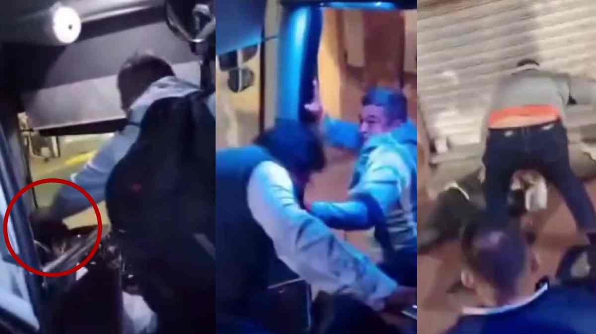Pasajero desata brutal agresión contra chofer de AU: lo golpea, lo saca del autobús y lo patea en Tehuacán