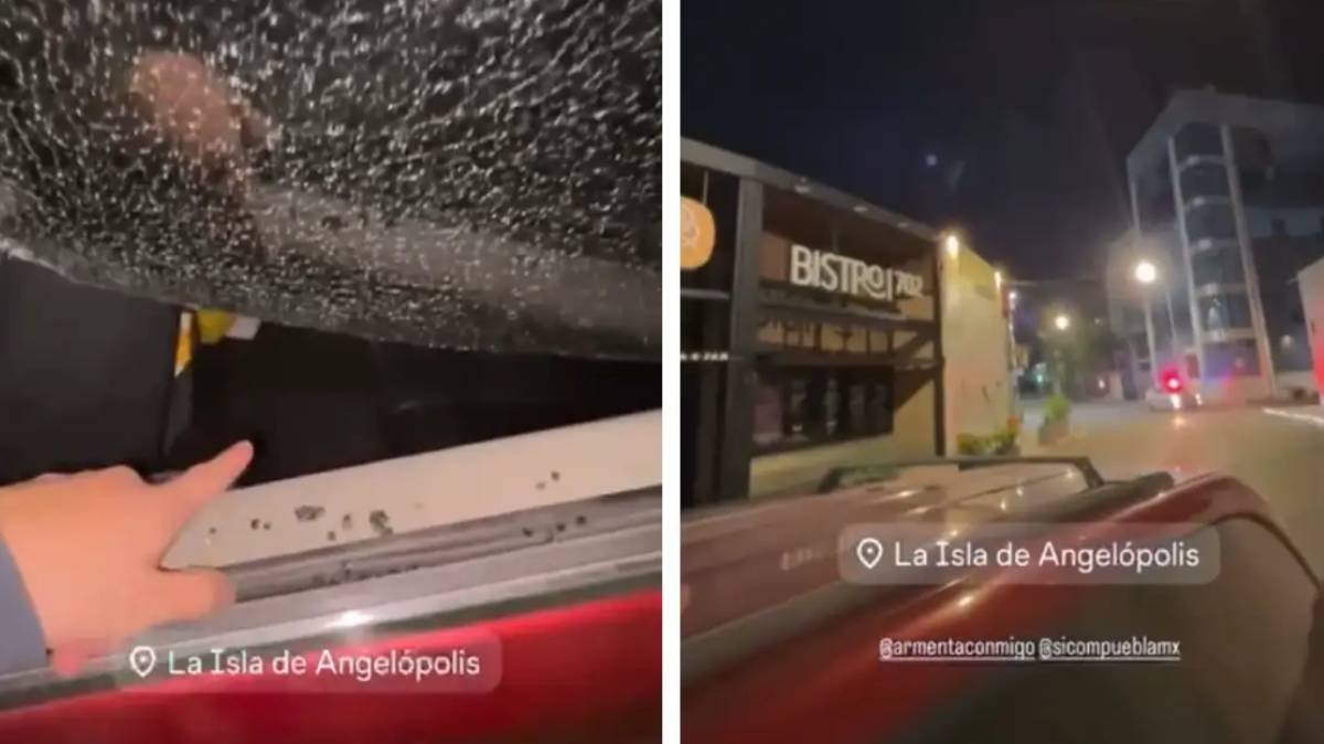 Cristalazo al auto de Mr. Moon en Angelópolis: denuncia robo y señala demora policial de tres horas