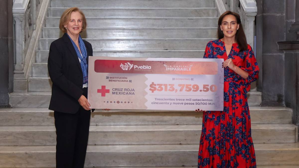 Pepe Chedraui y MariElise Budib entregan donativo a Cruz Roja Puebla tras colecta anual 2026