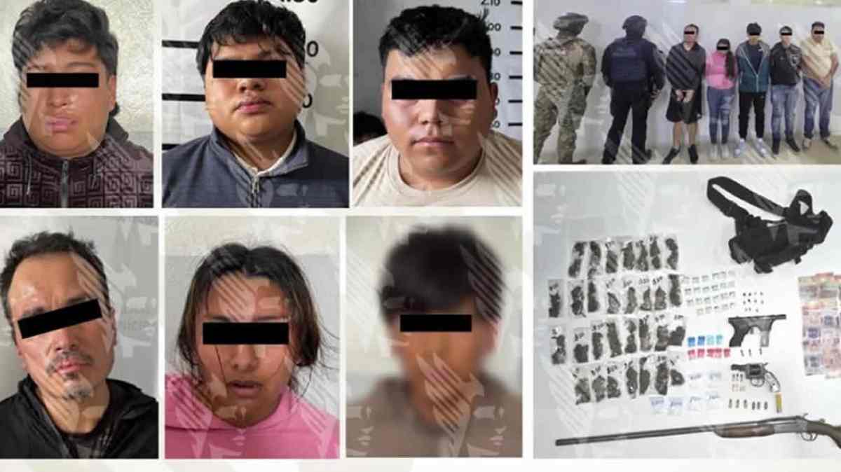 Caen seis presuntos integrantes de una estructura criminal en San Martín Texmelucan