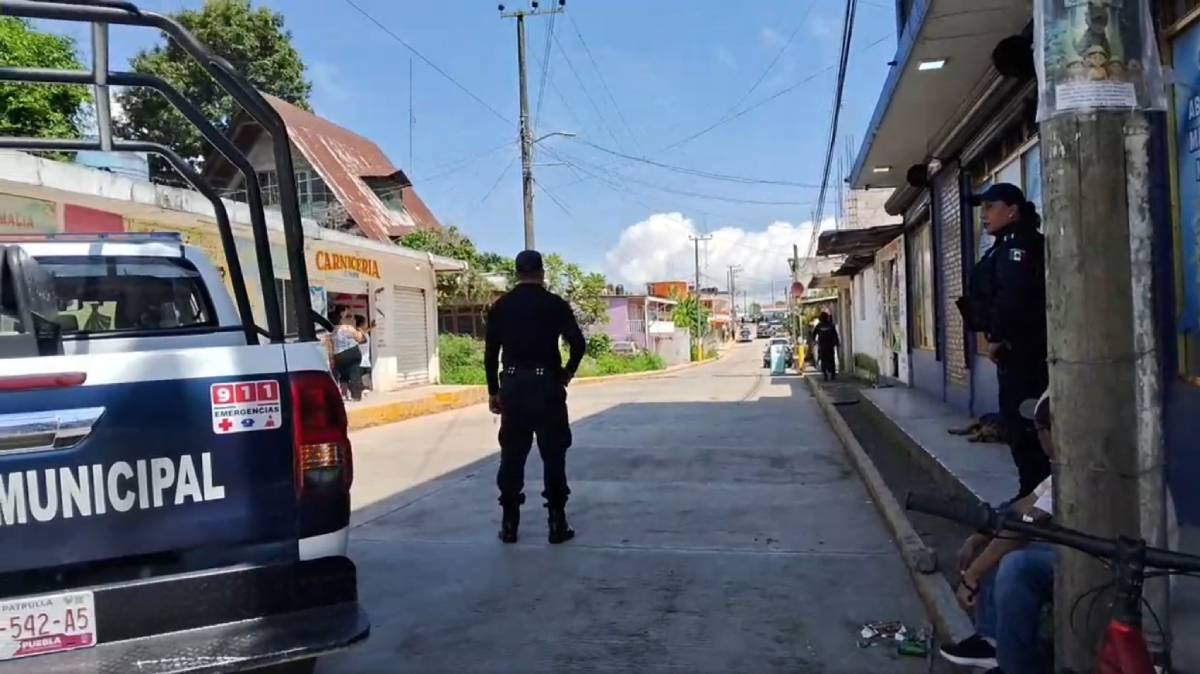 Balacera en Huauchinango deja un presunto delincuente muerto, tres detenidos y un policía herido