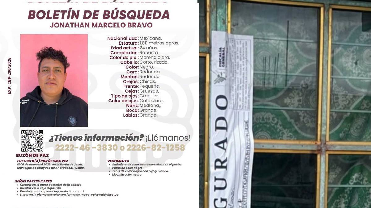 A 4 meses de su desaparición, localizan muerto a Jonathan Marcelo, joven "levantado" tras ataque afuera de clínica del IMSS en Puebla