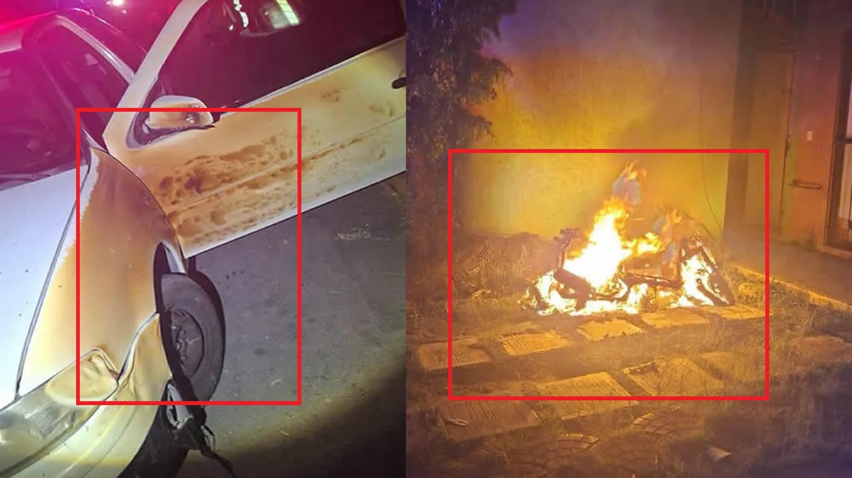 ¿Alcohol y fuego? Ebrio prende fuego a su propia moto y daña autos en Cuautlancingo