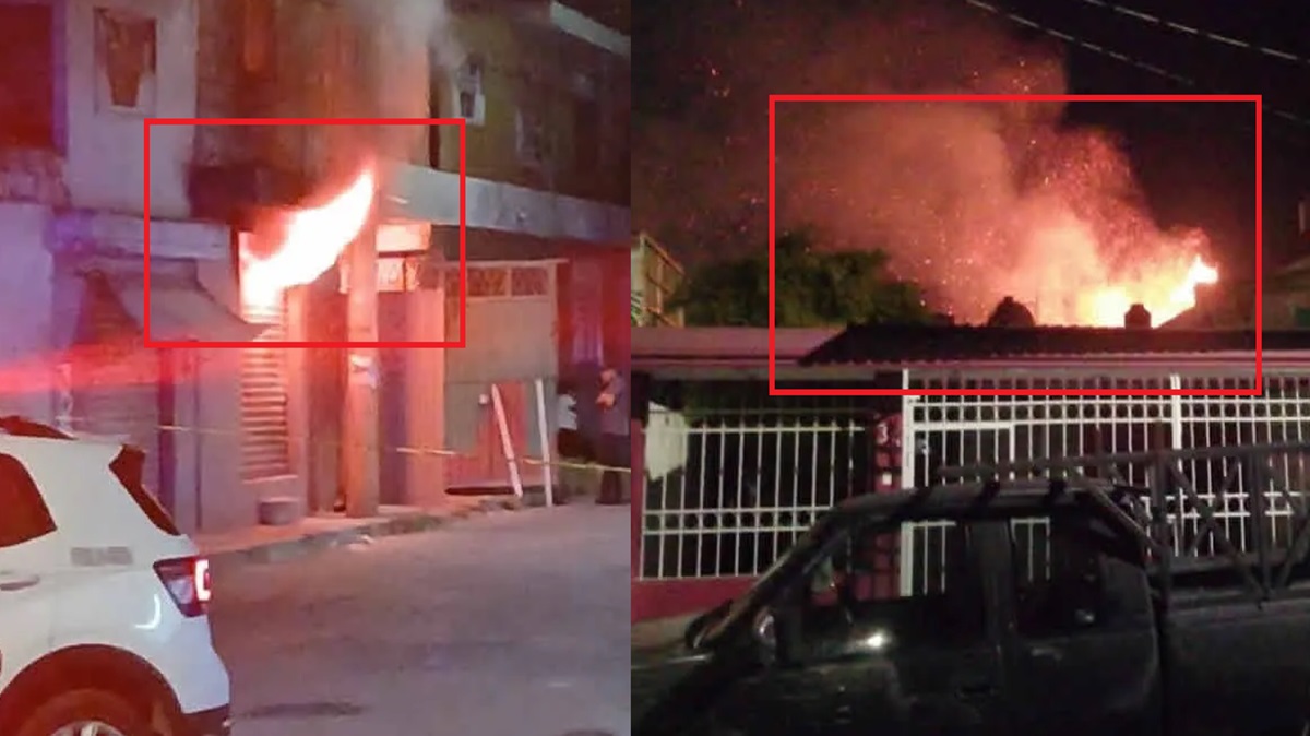 Casas quemadas, un auto y un perro rescatado: El saldo de la noche patria en Puebla