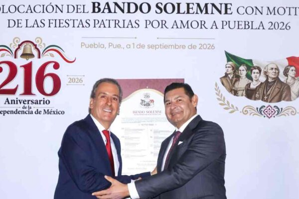 Armenta y Chedraui dan el banderazo a las Fiestas Patrias 2026 en Puebla