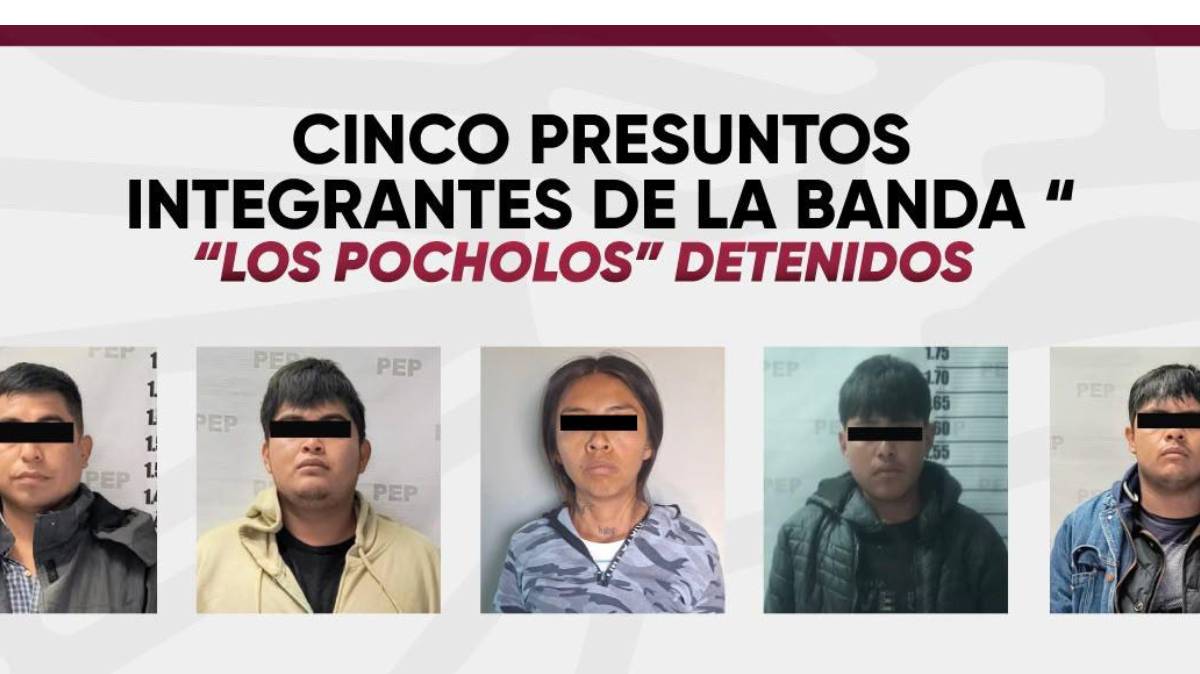 Caen cinco presuntos integrantes de “Los Pocholos” en Puebla; aseguran droga, armas e inhibidor de señal