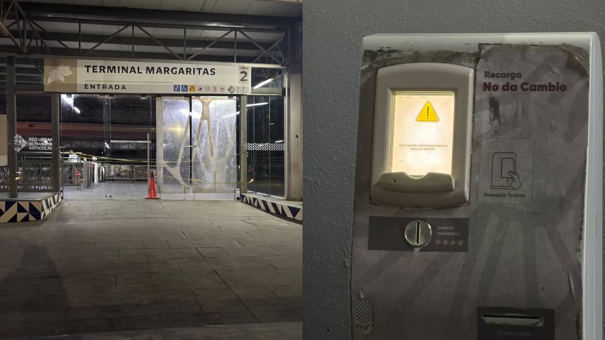 Puerta clausurada y filas interminables: usuarios denuncian fallas en Terminal Margaritas de RUTA Puebla