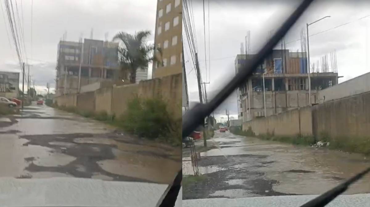 Avenida del Jagüey, en Ciudad Judicial, está llena de baches; vecinos piden a Lupita Cuautle reparar la vialidad