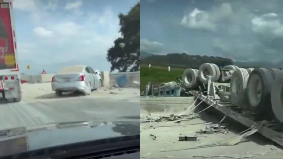 Choque múltiple en la México-Puebla deja al menos dos muertos y provoca cierre parcial en el kilómetro 46
