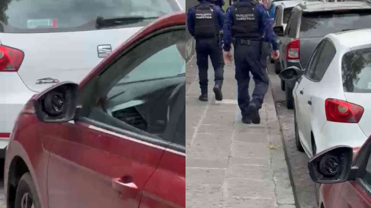 Roban espejos laterales de al menos cinco vehículos en calles del Centro Histórico de Puebla
