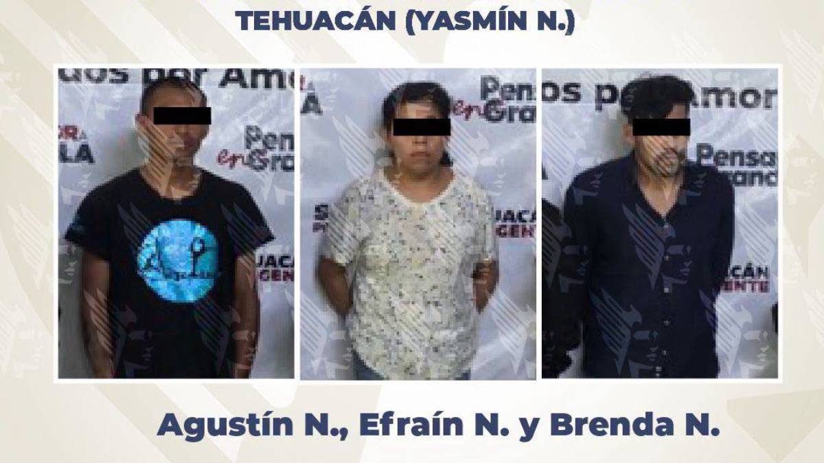 Aprehenden a tres personas por feminicidio de adolescente de 16 años en Tehuacán; investigan cómo ocurrió el crimen