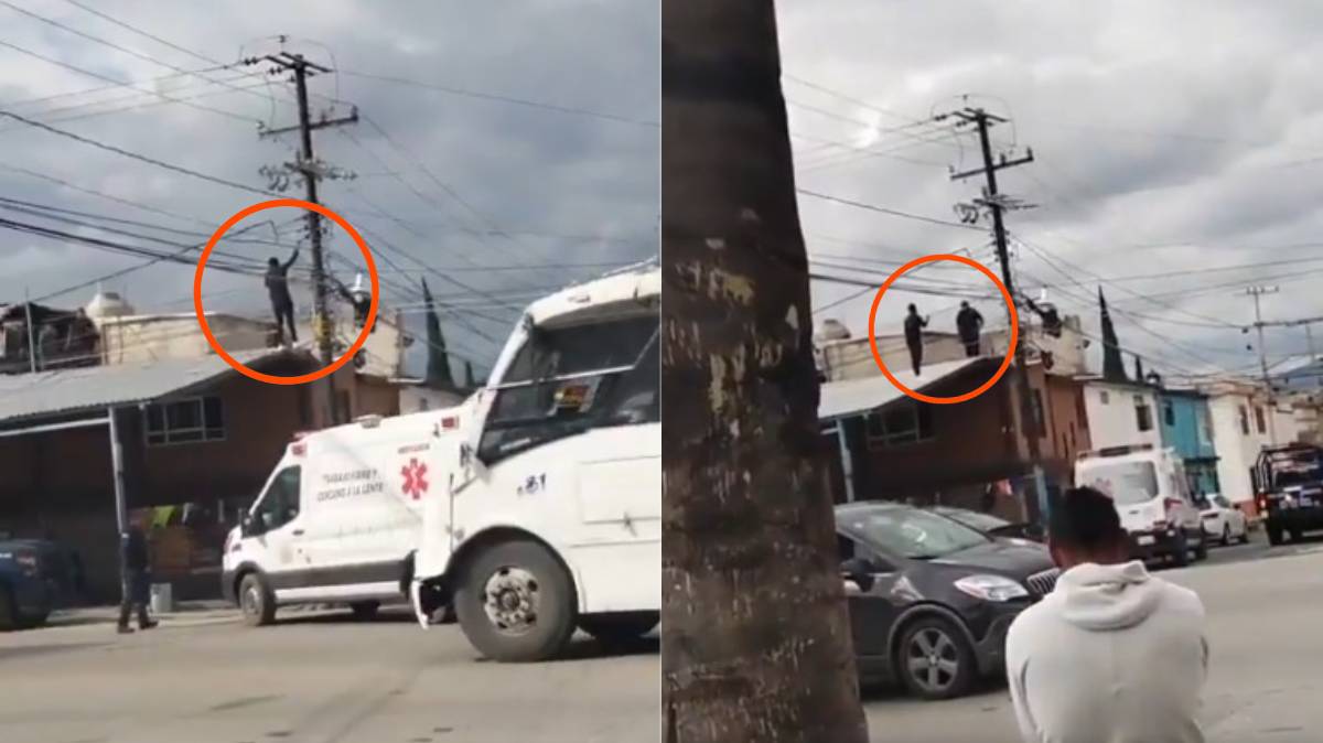 Persecución por azoteas en Amozoc: hombre de 33 años brincó entre casas y tocó cables eléctricos