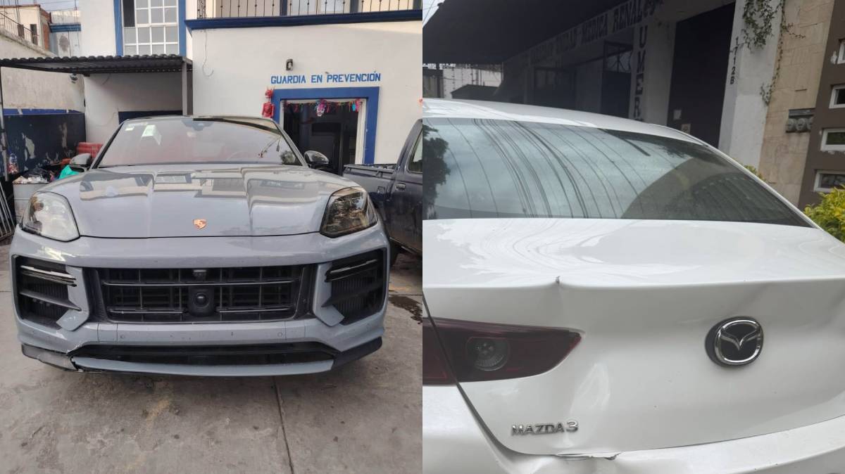 Mujer pide ayuda para localizar a poblano tras choque de un Porsche contra su Mazda en Oaxaca