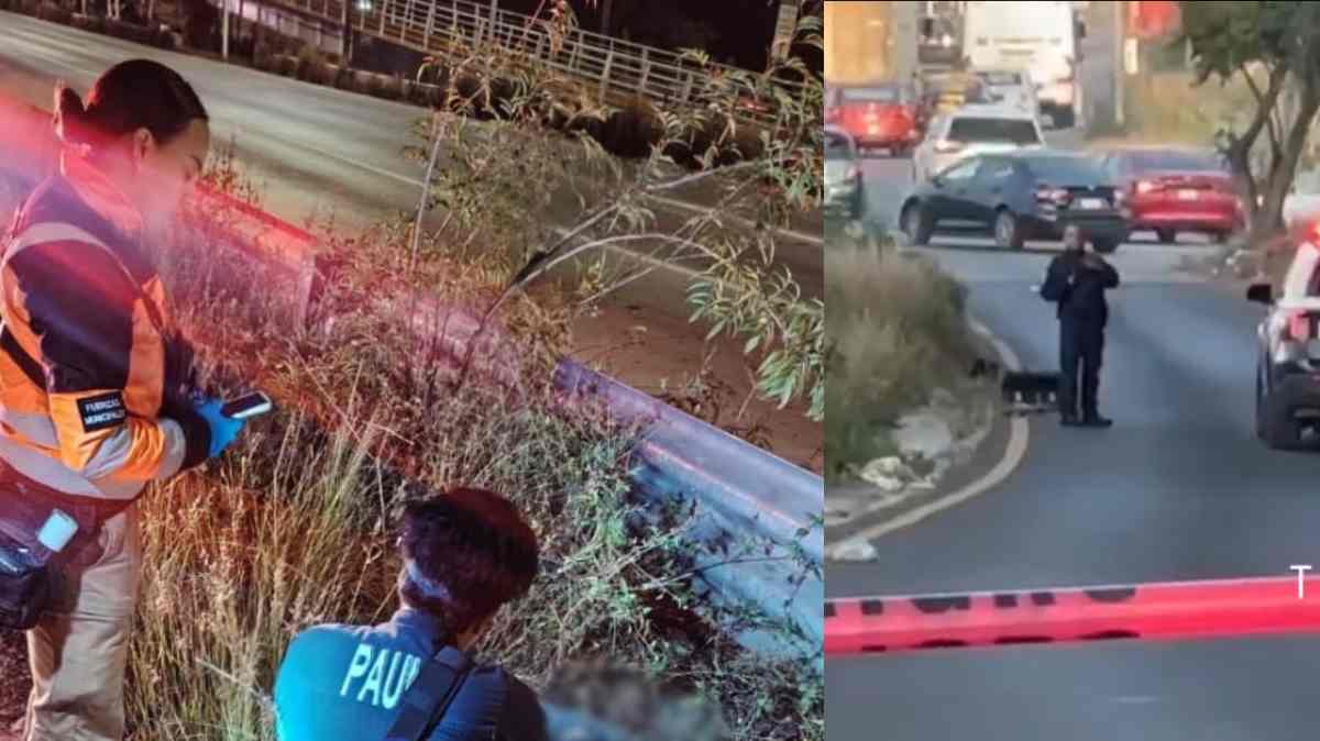 Hallan sin vida a motociclista de aproximadamente 40 años en el Periférico Ecológico, a la altura de la 14 Sur