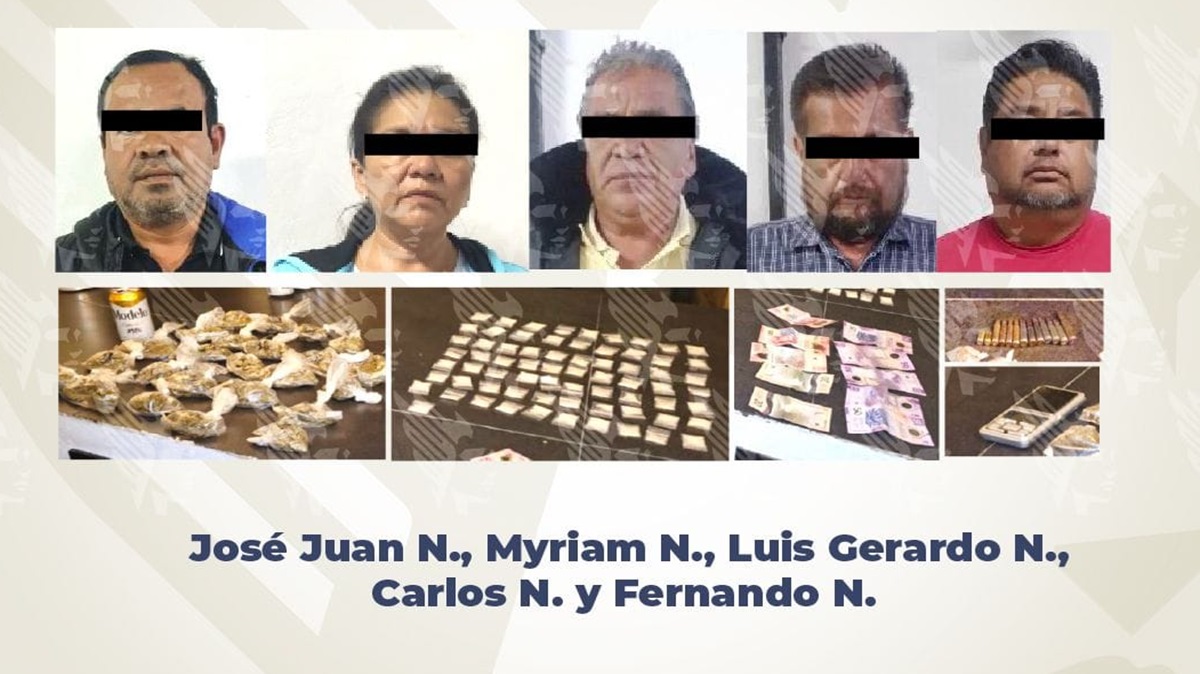Golpe a la delincuencia: Detienen a José Juan N., presunto líder de "Los Millonarios", y a cuatro cómplices en San Cristóbal Tulcingo