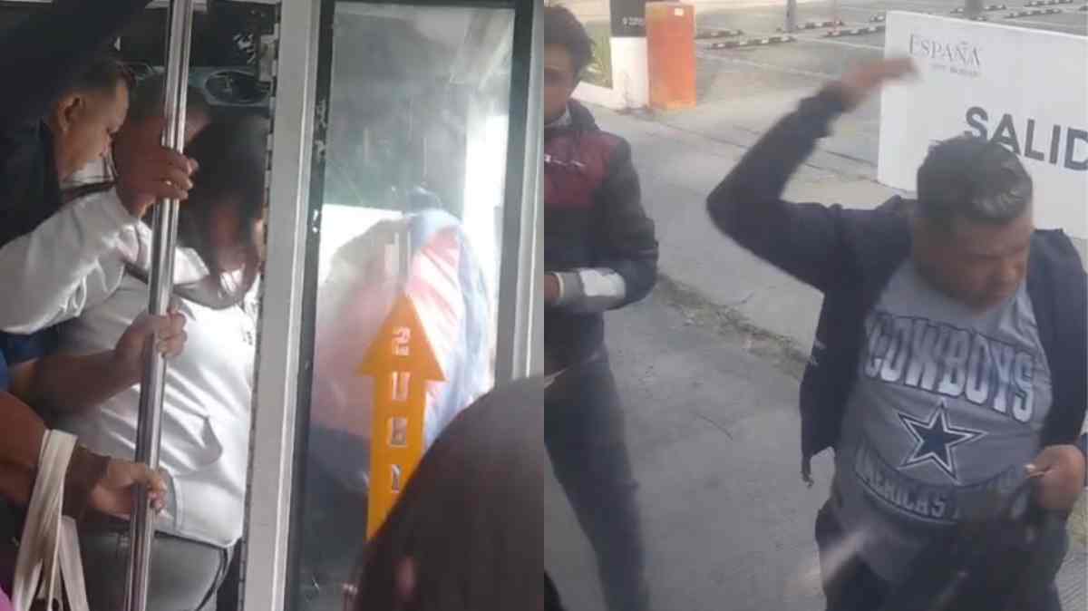 ¡Bájense, rateros, entreguen el celular! Pasajeros enfrentan a presuntos carteristas en la ruta 33 de Puebla