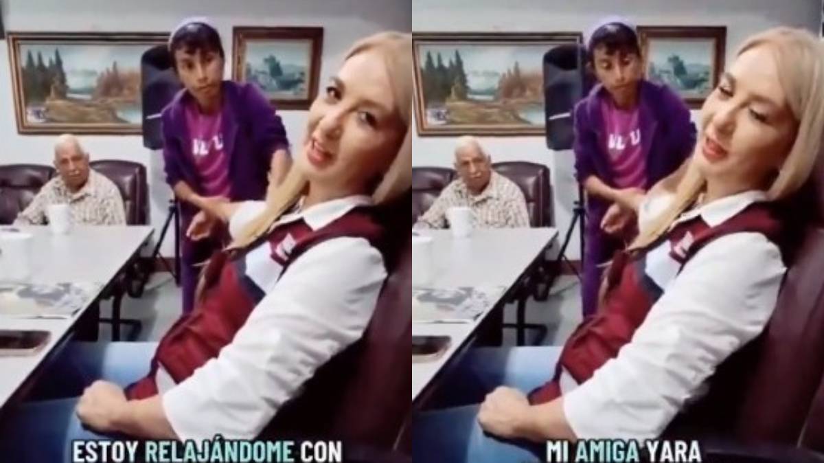 Video de militante de Morena genera críticas: cuestionan masaje recibido en una oficina