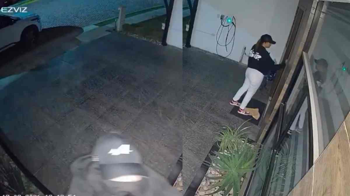 Roban casa en La Antigua Cementera; mujer verifica que no haya nadie y cómplice tapa la cámara