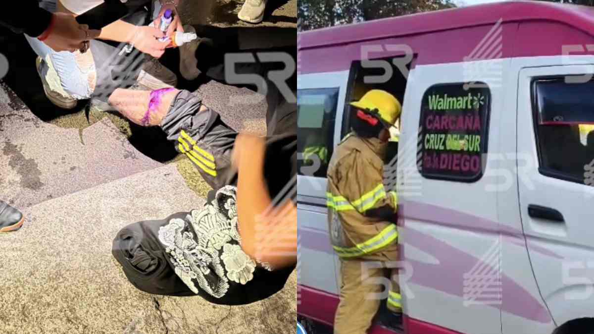 Topes sin señalización provocan accidentes en Puebla; motociclista cae y pasajeros de la Ruta S-25 resultan lesionados