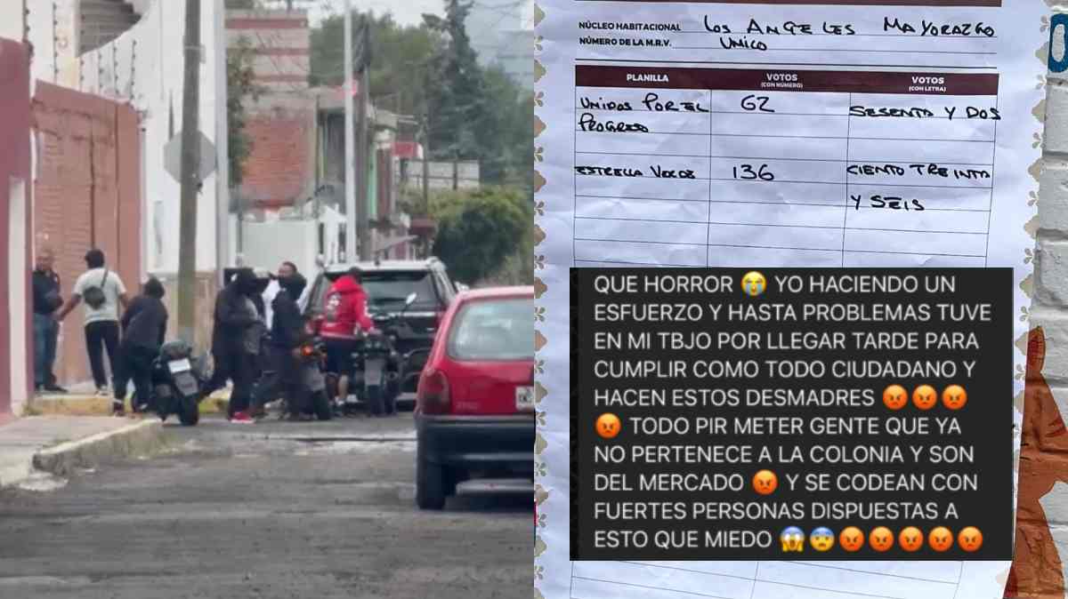 Reportan ingreso de personas armadas y retiro de urnas tras elección vecinal en Los Ángeles Mayorazgo